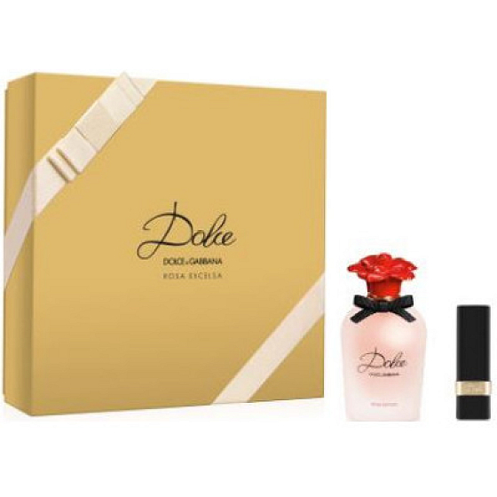 Dolce & Gabbana Dolce Rosa Excelsa toaletná voda pre ženy 50 ml + Dolce Flirt rúž, darčeková sada