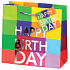 BSB Luxusná darčeková papierová taška 23 x 19 x 9 cm Happy Birthday LDT 290-A5