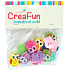 CreaFun Drevené gombíky Sova mix farieb 1,7 x 2 cm 20 kusov