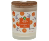 Air Wick Essential Oils Blood Orange & Incense - Pomaranč a vonná tyčinka vonná sviečka sklo 185 g