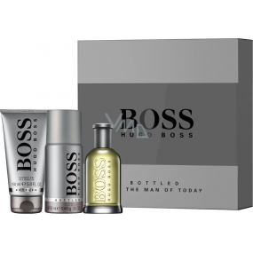Hugo Boss Boss No.6 Bottled toaletná voda pre mužov 100 ml + sprchový gél 150 ml + dezodorant sprej 150 ml, darčeková sada