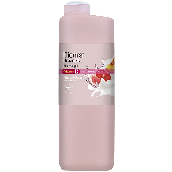 DICOR Urban Fit Vitamín C Citrusy & Broskyňa sprchový gél pre všetky typy pokožky 400 ml
