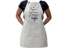 Bohemia Gifts Kuchynská zástera s potlačou Tajná ingrediencie, dĺžka 75 cm