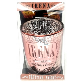 Albi Trblietavý svietnik zo skla na čajovú sviečku IRENA, 7 cm