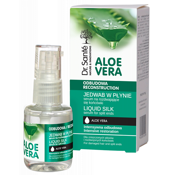 Dr. Santé Aloe Vera tekuté hedvábie na vlasy pre rozštiepené končeky 30 ml