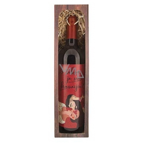 Bohemia Gifts Merlot z lásky - S tebou je svet krajší darčekové červené víno 750 ml