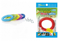 Trixline Mosquito Repelentný vodeodolný náramok - gumička proti komárom s citriodiolem 1 kus, TR 351 náhodný výber farby