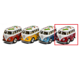 EP Line Volkswagen Little Van Naťahovacie auto Červená dodávka s farebnou strechou 3 x 4 x 5 cm
