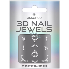 Essence 3D Jewels nálepky na nechty s kamienkami 02 Mirror universe 10 kusov