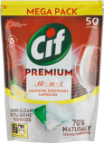 Cif Premium All in 1 Citrón tablety do umývačky riadu 50 ks