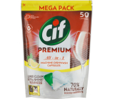 Cif Premium All in 1 Citrón tablety do umývačky riadu 50 ks