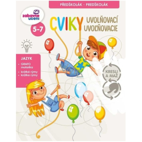 Ditipo Stierateľný pracovný zošit Relaxačné cvičenia 16 strán A4 215 x 275 mm vek 5-7 rokov