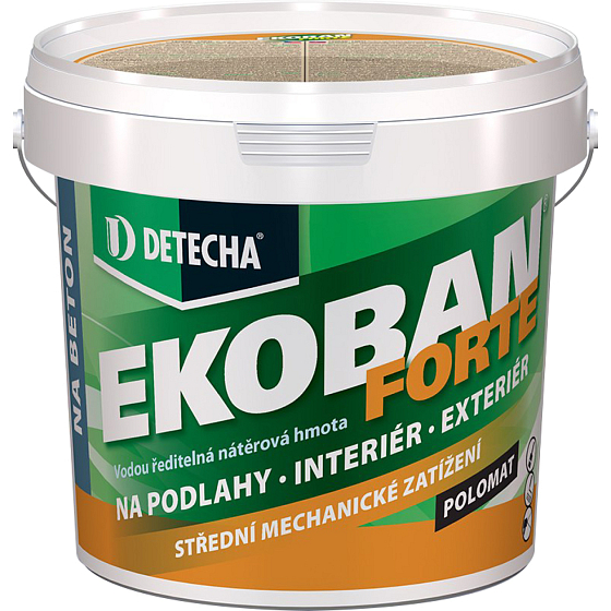 Detecha Ekoban Forte farba na drevo i betón, šedá, 15 kg
