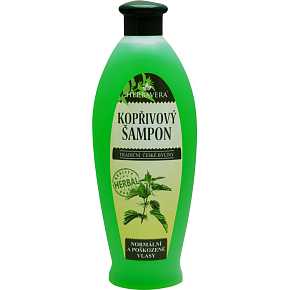 Herbavera Kopřivový šampon na poškodené vlasy, 550 ml