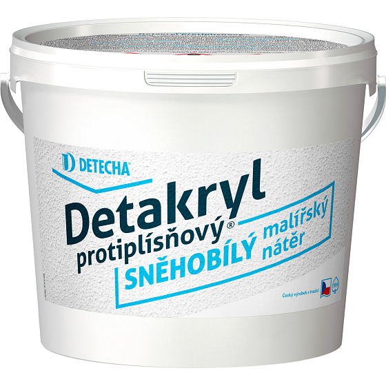 Detakryl protiplísňová snehobiela maliarska farba, 5 kg