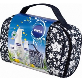 Nivea Kaznatural telové mlieko 400 ml + krém na ruky 100 ml + deodorant sprej 150 ml + taška, pre ženy kozmetická sada