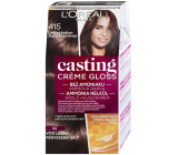 Loreal Paris Casting Creme Gloss farba na vlasy 415 ľadový gaštan