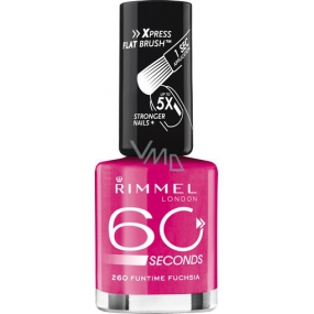 Rimmel London 60 sekund lak na nechty 260 Funtime Fuschia 8 ml