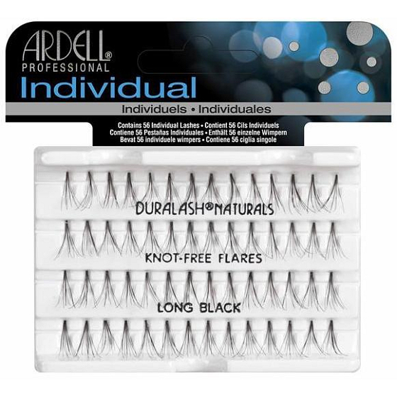 Ardell Duralash Naturals umelé nalepovacie trsy 56 jednotlivých čiernych rias v dĺžke 13 - 14 mm