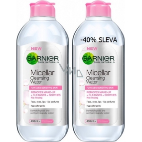 Garnier Skin Naturals micelárna voda pre citlivú pleť 2 x 400 ml