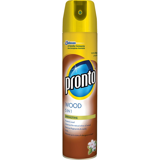 Pronto Wood 5v1 Springtime proti prachu sprej na nábytok 250 ml