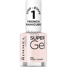 Rimmel London Super Gél French Manicure lak na nechty 092 Ivory Tower 12 ml