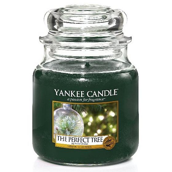 Yankee Candle The Perfect Tree - Dokonalý stromček vonná sviečka Classic strednej sklo 411 g