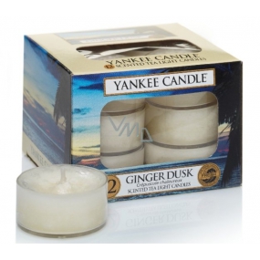 Yankee Candle Ginger Dusk - Zázvorový súmrak vonná čajová sviečka 12 x 9,8 g