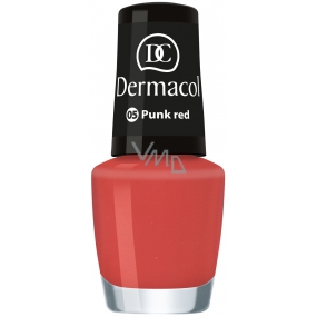 Dermacol Nail Polish Mini Summer Collection lak na nechty 05 Punk Red 5 ml