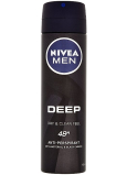 Nivea Men Deep 48 hodinová ochrana proti poteniu antiperspirant deodorant sprej pre mužov 150 ml