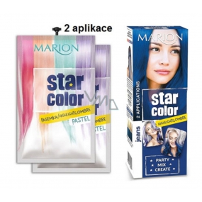 Marion Star Color zmývateľná farba na vlasy Jeans - Modré jeans 2 x 35 ml