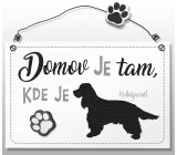 Nekupto Pets drevený nápis Cocker Spaniel 155 x 98 x 5 mm