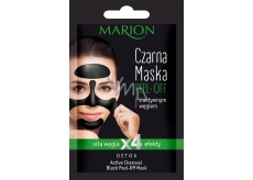 Marion Detox Black Peel Off s aktívnym dreveným uhlím a lékořicovým extraktom pre uvoľnenie pórov zlupovaciu pleťová maska 6 g