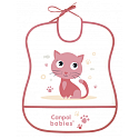 Canpol babies Cute Animals Plastový podbradník mäkký s veľkou kapsou 1 kus