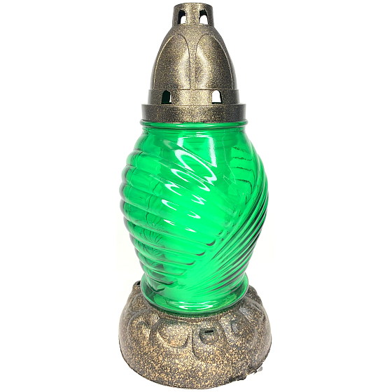 Admit Sklenená lampa rôzne farby 24 cm 24 hodín 100 g 198 LA