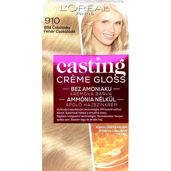 Loreal Paris Casting Creme Gloss krémová farba na vlasy 910 Biela čokoláda