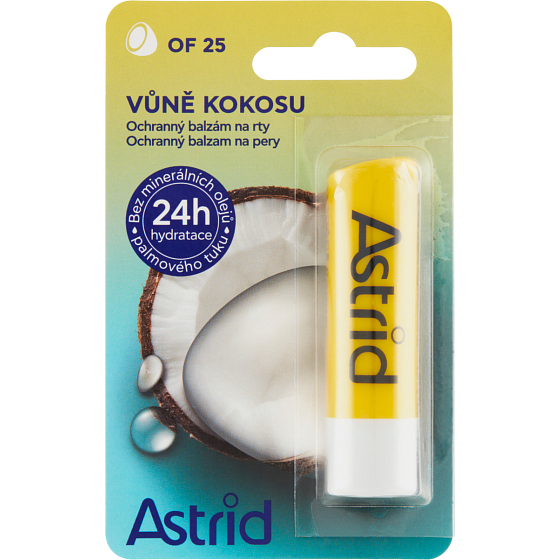 Astrid Vôňa kokosu ochranný balzám na pery 4,8 g