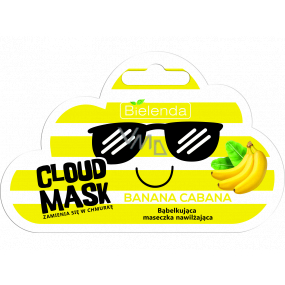 Bielenda Cloud Mask Banana Cabana bublinková hydratačná pleťová maska pre suchú pleť 6 g