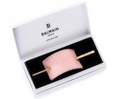 Balmain Paris Pastel Pink Embossed Hair svetloružová vlasová spona 5 x 15 x 0,3 cm