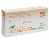 Dona Vinyldona vinylové rukavice bez prášku, veľkosť S 100 ks v krabici