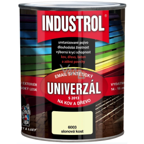 Industrol S2013 Univerzál lesk vrchní barva na kov a dřevo 6003 Slonová kost 0,75 l