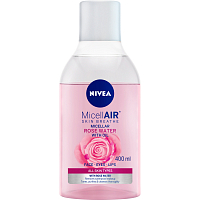 Nivea MicellAIR dvojfázová micelárna voda s ružovou vodou, 400 ml