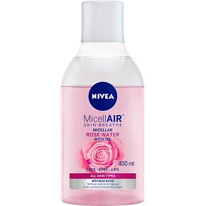 Nivea MicellAIR dvojfázová micelárna voda s ružovou vodou, 400 ml