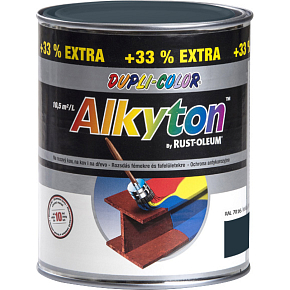 Dupli-Color Alkyton Lesk samozákladová farba na hrdzu, Ral 7016 antracitová šedá, 1 l Dupli-Color Alkyton Lesk samozákladová farba na hrdzu, Ral 7016 antracitová šedá, 1 l