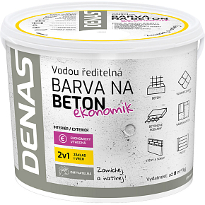 DENAS BETON EKONOMIK farba na betón, 0110 šedý, 5 kg