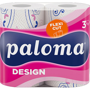 Paloma 3-vrstvové papierové utierky Design & Flexi, 2 ks, 16 m