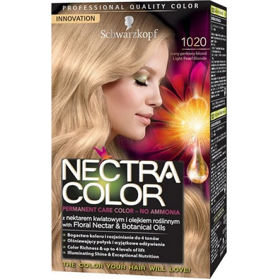 Schwarzkopf Nectra Color farba na vlasy 1020 Svetlá perleťovo plavá