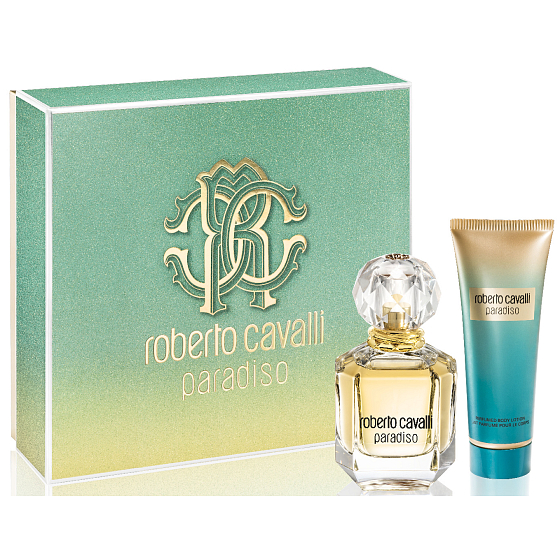 Roberto Cavalli Paradiso parfumovaná voda 50 ml + telové mlieko 75 ml, darčeková sada