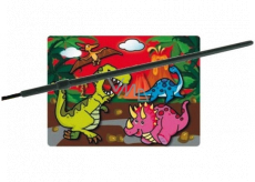Magické maľovanie vodou sa štetcom Dinosaury 20 x 15 cm