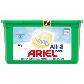 Ariel All-in-1 Pods Sensitive gélové kapsule na pranie bielizne 14 kusov 338,8 g